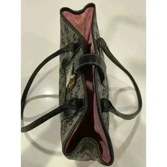 Dooney & Bourke Women's Multicolor DB Monogram Tote Bag Casual - Picture 4 of 10